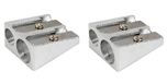 HomeHobby by 3L, Twee Gaten Puntenslijper Zilver Pack van 2