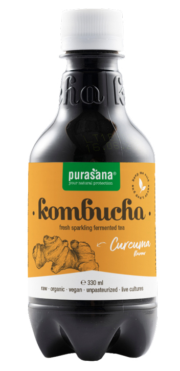 Purasana Purasana Kombucha Fresh Sparkling Fermented Tea Curcuma Flavour