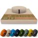 Bean Products Zafu & Zabuton meditatiekussenset rond en XL ovaal, handgemaakt in de VS van organische materialen, afneembare hoezen voor eenvoudige reiniging