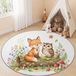 Tapis rond avec forêt d'animaux, 180 cm