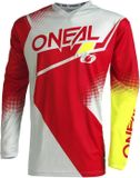 O'NEAL Element Racewear V.22 Rood Geel Motocross Jersey Maat S
