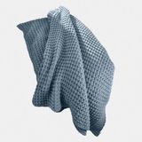 Loberon Plaid Ysilda blauw