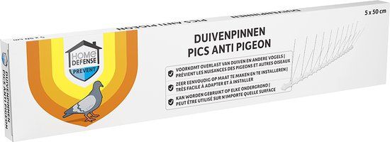 Home Defense Duivenpinnen RVS 2,5 meter