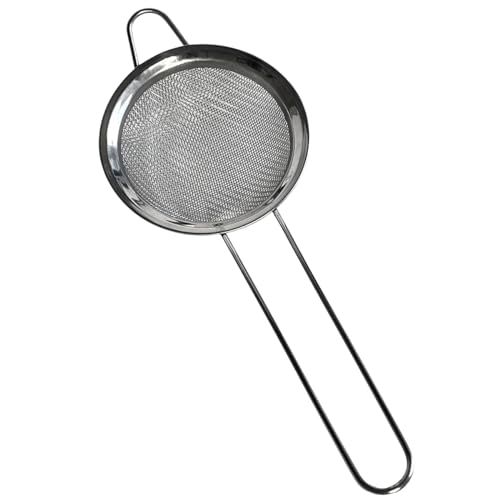 PARENCE - Fine Mesh Stainless Steel Strainer - 8cm Diameter Kitchen Filter - Essential Cooking & Baking Tool