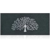 AOAOPQ Tapis de porte - Tapis d'entrée - Capturer la saleté - Dessous antidérapant - 45x120cm - Noir