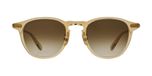 Garrett Leight Hampton J Sun Lunettes de soleil unisexe transparent pantos marron 47mm