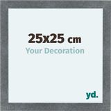 yd. Cadre photo 25x25 cm - MDF - Fer brossé - Como