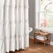 Lush Decor Ruches Bloemen Badkamer Douchegordijn, Polyester, Wit, 72" B x 72" L (Pack van 1)