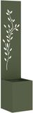 vidaXL Privacy Screen Flowers Olive Green 32 x 32 x 150 cm