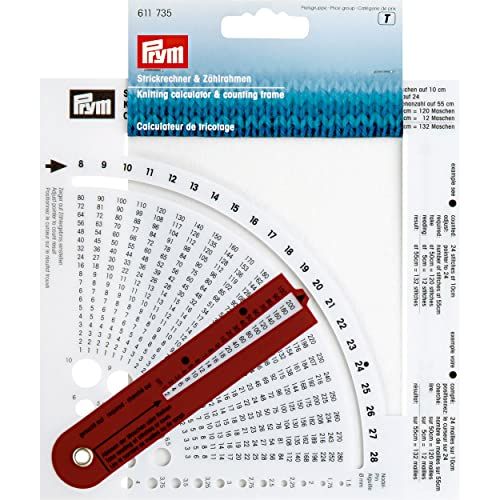 Prym Breicalculator met telraam - Breirekenmachine - Kunststof - Wit violet, één maat