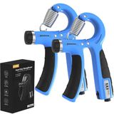 Handtrainer, Icecat Handtrainer, set van 2 handtrainers, onderarmtrainers, verstelbare handgreep, 5-60 kg, hand-onderarm, trainingsapparaat, gripkrachttrainer