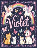 Violet Personalized Coloring Book