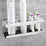 Porte-brosse à dents avec espace de rangement pour salle de bain