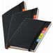 Carnet scolaire / cahier - Lot de 3 pièces - Format A6 - 70 pages lignées - noir - avec stylo à bille