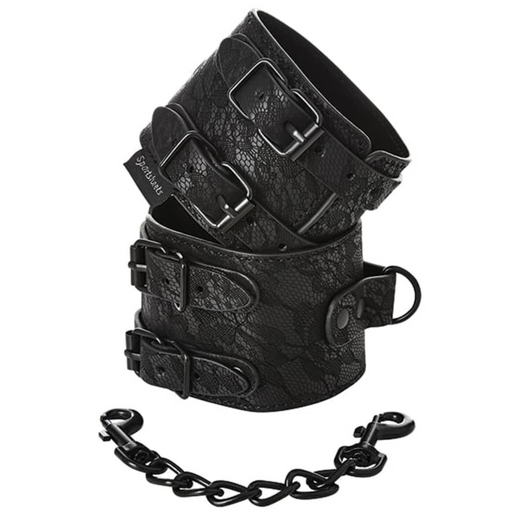 Sportsheets - Sincerely Lace Double Strap Handcuffs - 0646709520182
