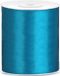 Merkloos Hobby/knutsel satijnen sierlint - Turquoise - 10 cm x 25 mtr - cadeau lint