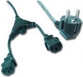 PremiumCord PC-186-ML6 Y-stroomkabel 2 m