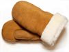 Bernardino Bruine Lammy wanten suede voor volwassenen - Handschoenen schapenwol 6 (M - 15 cm)