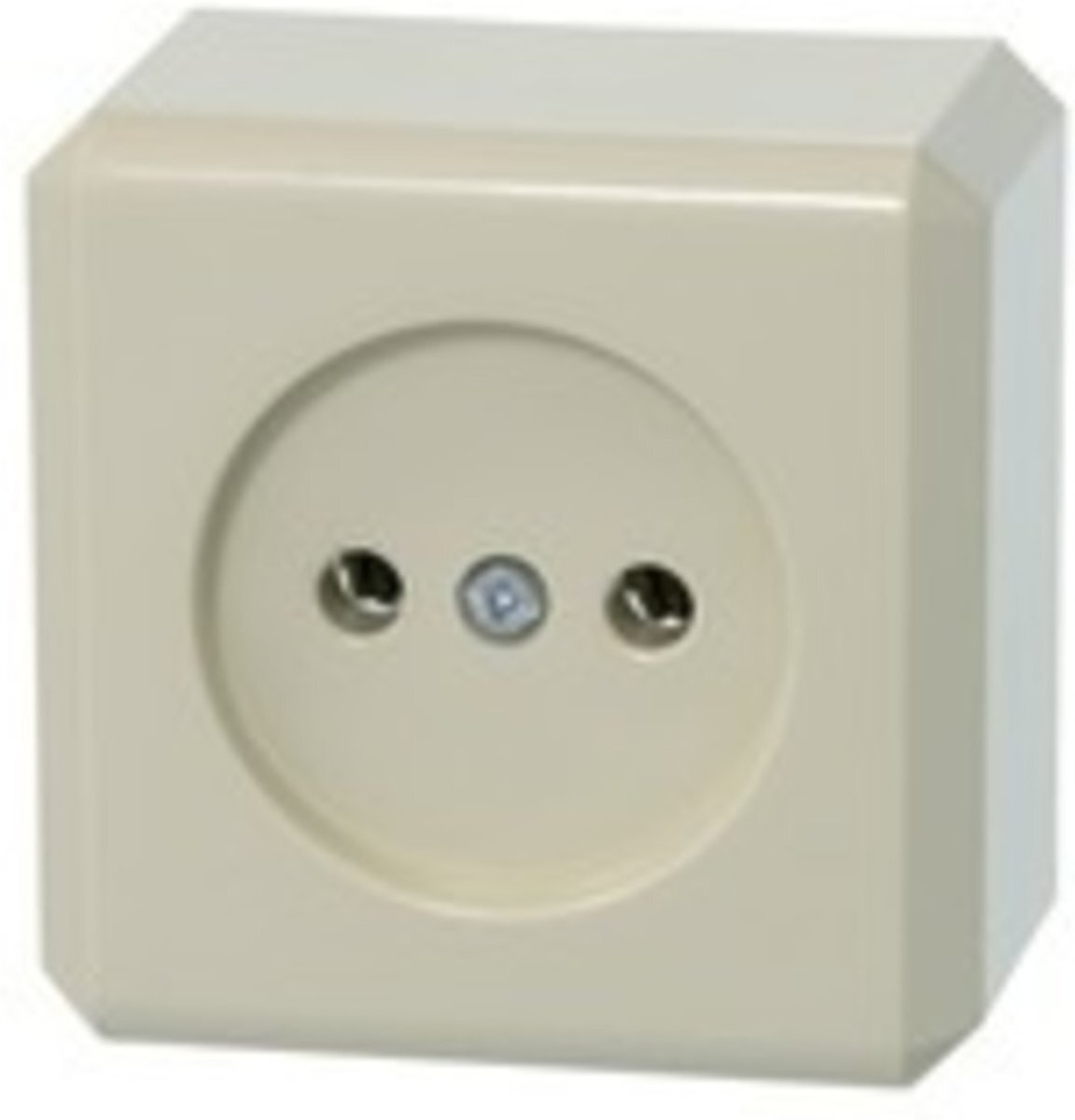 SCHNEIDER ELECTRIC Merten stopcontact 1-voudig, opbouw CREME