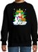 Bellatio Decorations Shoppartners Bv Kersttrui sweater voor kinderen - Kerst dieren vriendjes - zwart - lange mouwen - kleding - kerstdiner 170/176