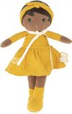KALOO - Tendresse - Mijn eerste stoffen pop Naomie - 25 cm grote pop - gele jurk - geschenkdoos en gepersonaliseerd lint - vanaf de geboorte, K200008
