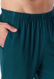 SCHIESSER Pyjama lang Heren diep zeegroen