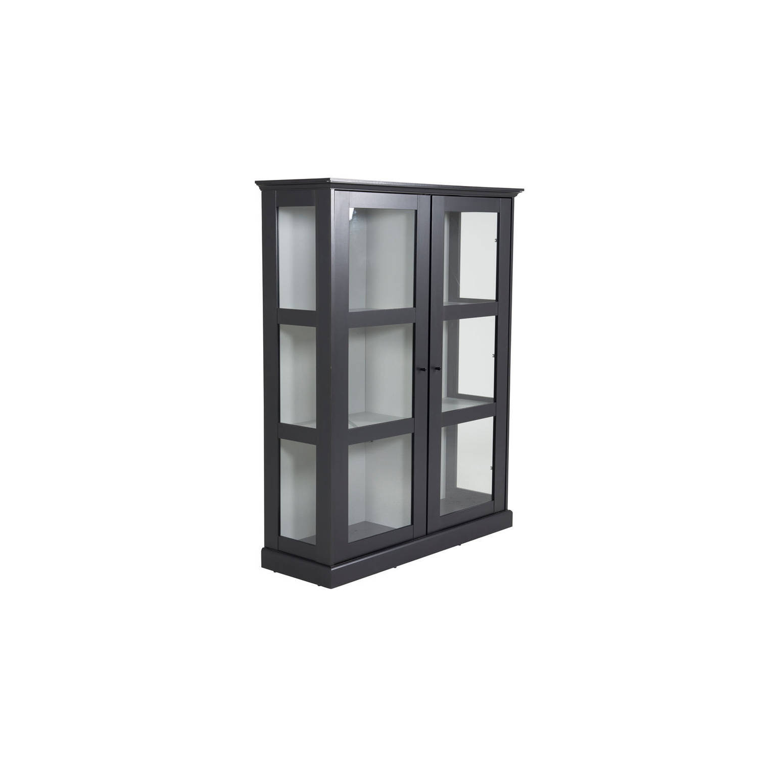 Venture Home Wave - Glas cabinet - 120X40X150 CM - Zwart