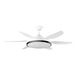Orbegozo CP 165132 Plafondventilator, 132 cm, DC-motor, 45 W, 6 snelheden, dimbare CCT-led (74 W ledlicht), zeer stil, winter-/zomerfunctie, drievoudige stofbescherming