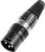 HICON XLR plug 3pin HI-X3CM-BLK