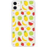 Apple Bedrukt siliconen hoesje compatibel met iPhone 11 Fruits tropicaux