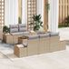 Stade toulousain Maison Exclusive Tuinset met 6 zitplaatsen, beige, van polyrotan