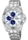 Festina Multifunction Horloge - Festina Herenhorloge - Zilver - Diameter 43 mm - Roestvrij Staal