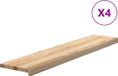 vidaXL Traptreden 4 st 120x30x2 cm onbehandeld massief eikenhout