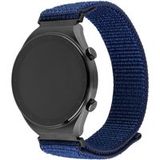 Fixed Bracelet Nylon Sporty pour Samsung Galaxy Watch / Huawei Watch Series, 20mm, Bleu Foncé