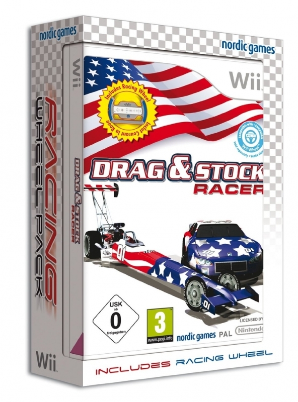 Nordic Games Drag and Stock Racer incl. Steering Wheel Nintendo Wii