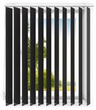 time4blinds - verticale lamellen - lamellen voor kantoorwerkplekken en voor thuis - Slaapkamer Jaloezieën - Keuken Jaloezieën - 110x210 cm - Klassiek zwart