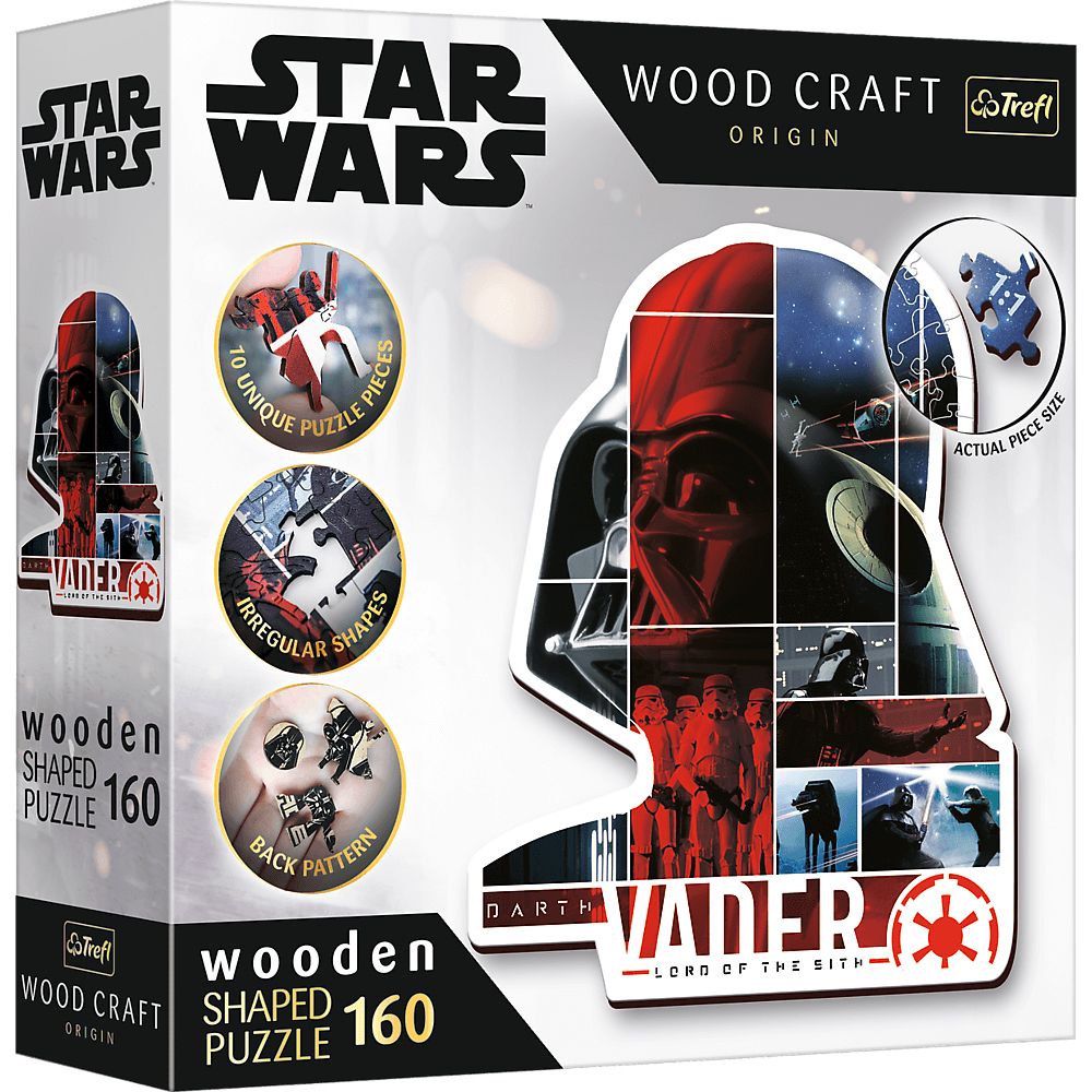 Trefl Star Wars houten legpuzzel - Darth Vader - 160 stukjes