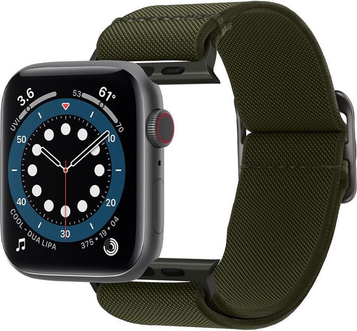 Spigen Fit Lite Apple Watch 42mm/44mm Bandje - Khaki khaki