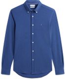 Tommy Hilfiger Heren Lange Mouw Shirt Blauw Katoen M