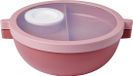Mepal Vita Basic bento lunchbowl - 1.5 l - 4 vakken waarvan 2 uitneembare bakjes - Bento box - Salade lunchbox - Vivid mauve