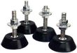 Ambicool Trillingsdempende nivelleer- / stelvoeten M8 voor airco of warmtepomp, set van 4 stuks