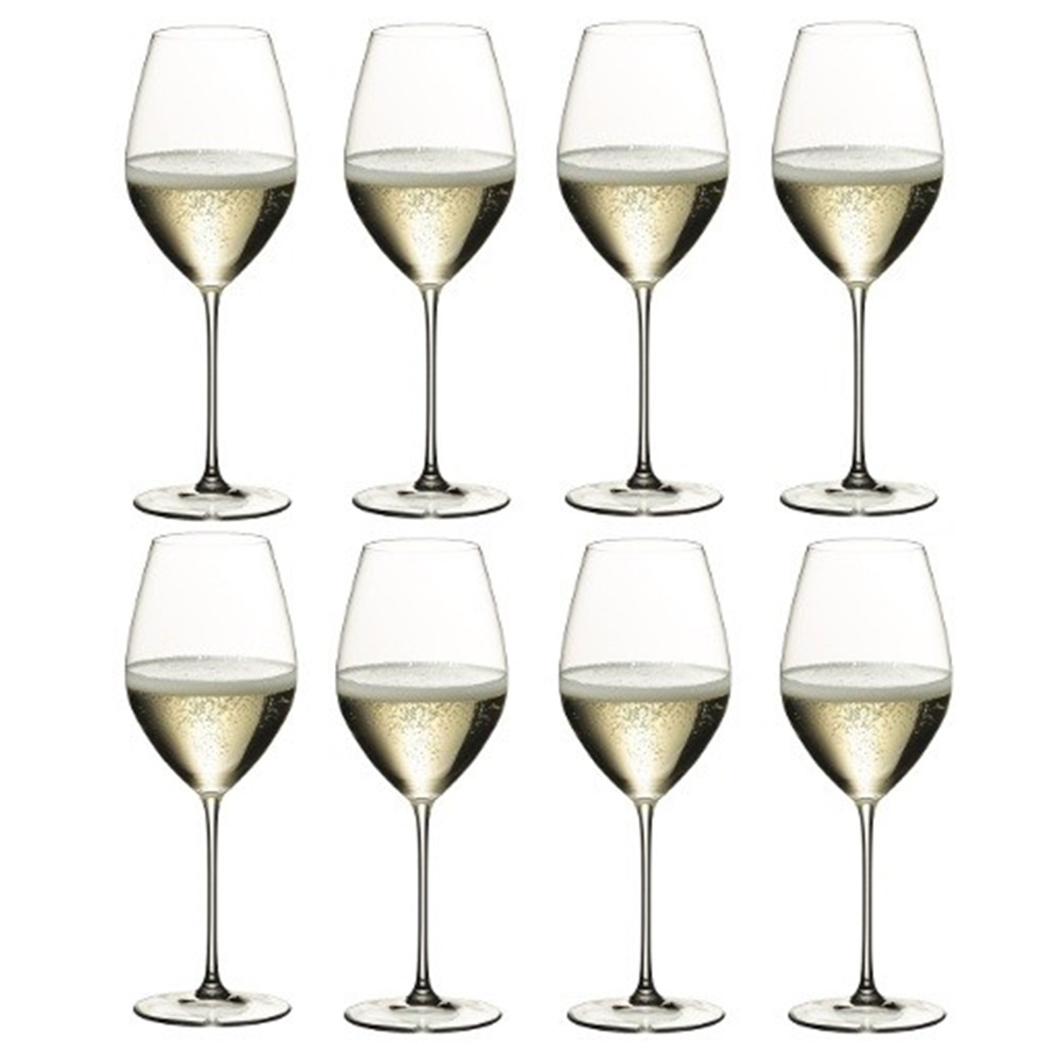 Riedel veritas champagne glazenset, 8-delig