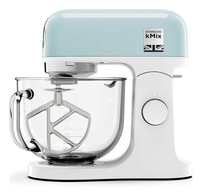 Kenwood kMix KMX754PB - Keukenmachine - Pastel blauw - Glazen mengkom - 1000 Watt