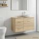 Maison Exclusive Armoire de salle de bain Exclusive, en bois imitation chêne Sonoma, dimensions 30 x 35 x 50 cm