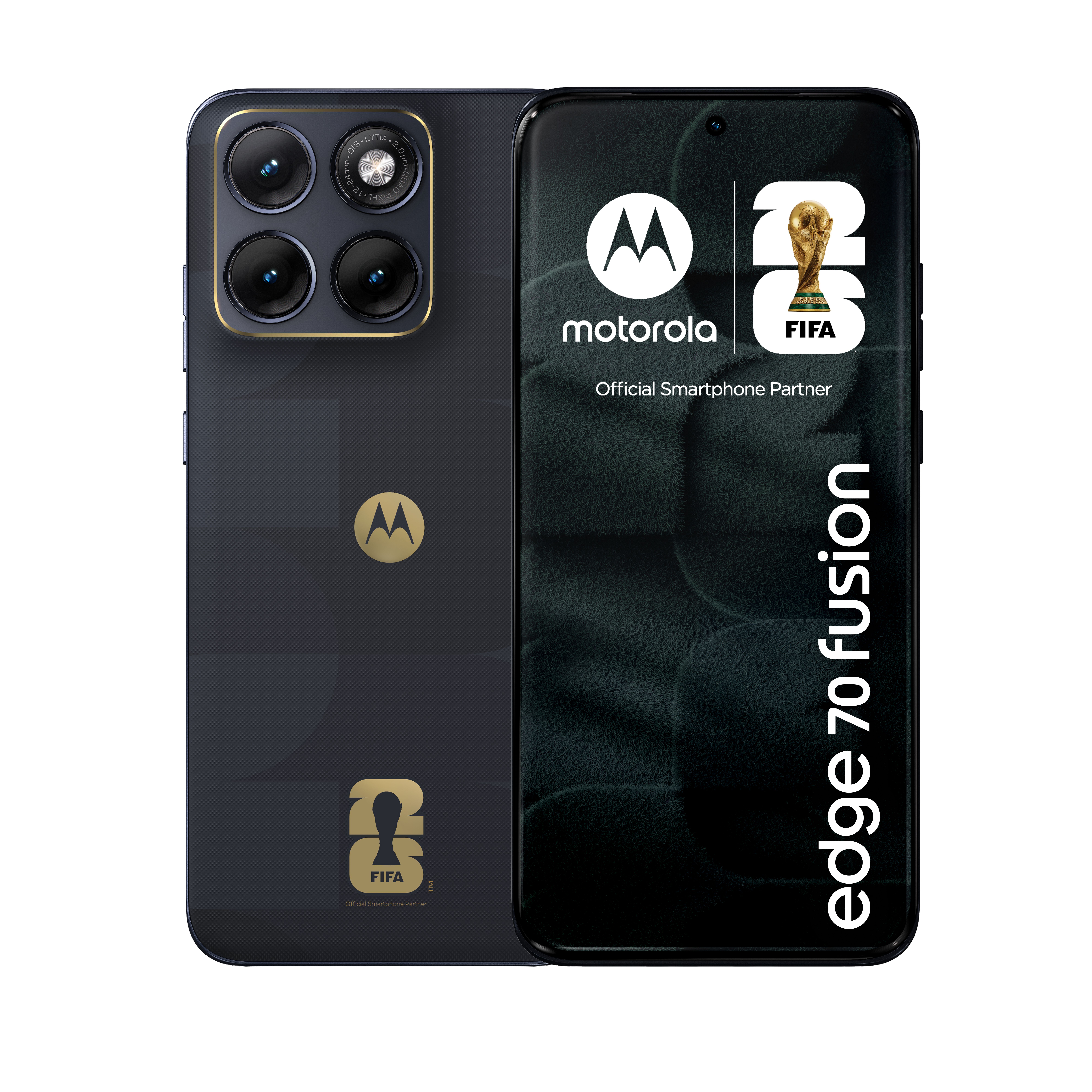Motorola Edge 70 Fusion FIFA Edition 17,2 cm (6.78") Dual SIM Android 16.0 5G USB Type-C 8 GB 256 GB 5200 mAh Zwart