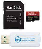 SanDisk Extreme Pro 256GB MicroSDXC Memory Card for DJI Mavic Air 2 Drone - Includes Reader