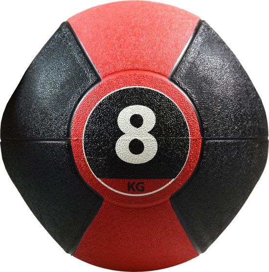Pure2Improve Medicine Ball with Handles - 8 kg - Red