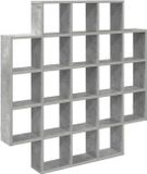 vidaXL Wandplank Betongrijs 100 x 13 x 100 cm Bewerkt hout