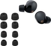 kwmobile Zwarte Siliconen Oordopjes - 8 Stuks - Geschikt voor Sony WF-1000XM5 / WF-1000XM4