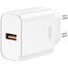 XO Design Chargeur Secteur CE33, 18W, 3A, 1 x USB-A, Blanc